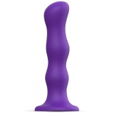 Фиолетовая насадка Strap-On-Me Dildo Geisha Balls size M - Strap-on-me - купить с доставкой в Энгельсе