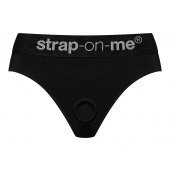 Черные трусики для насадок Heroine Lingerie Harness - size S - Strap-on-me - купить с доставкой в Энгельсе