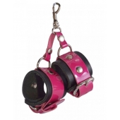 Розово-черный брелок  Наручники - Sitabella - купить с доставкой в Энгельсе