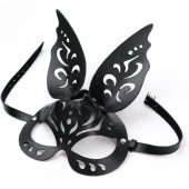 Черная ажурная маска  Зайка  с ушками - Crazy Handmade - купить с доставкой в Энгельсе