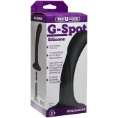 Черная изогнутая насадка Vac-U-Lock G-Spot - 16,5 см. - Doc Johnson - купить с доставкой в Энгельсе