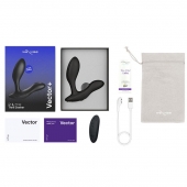 Черный анальный вибратор We-Vibe Vector+ - We-vibe - в Энгельсе купить с доставкой