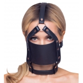 Черный намордник с кляпом-шаром Head Harness With A Gag - Orion - купить с доставкой в Энгельсе