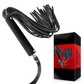 Черная кожаная плеть-флоггер - 84 см. - Notabu - купить с доставкой в Энгельсе