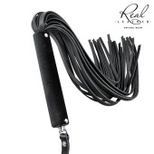 Черная кожаная плеть-флоггер - 84 см. - Notabu - купить с доставкой в Энгельсе