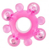 Эрекционное кольцо c бусинками - Toyfa Basic - в Энгельсе купить с доставкой