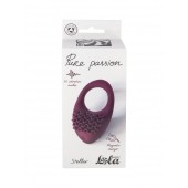 Бордовое перезаряжаемое эрекционное виброкольцо Stellar - Lola Games - в Энгельсе купить с доставкой