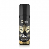 Съедобный гель Dual Vibe Pina Colada с эффектом вибрации и вкусом коктейля пина колада - 15 мл. - ORGIE - купить с доставкой в Энгельсе