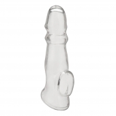 Прозрачная насадка для пениса Girthy Penis Enhancing Sleeve Extension - 17,1 см. - BlueLine - в Энгельсе купить с доставкой