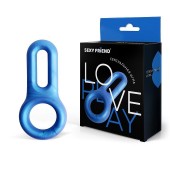 Голубое эрекционное кольцо с петлёй - 1137 - в Энгельсе купить с доставкой