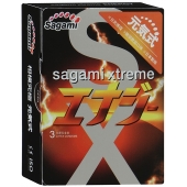 Презервативы Sagami Xtreme ENERGY с ароматом энергетика - 3 шт. - Sagami - купить с доставкой в Энгельсе