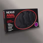 Набор из 3 массажеров простаты чёрного цвета NEXUS ANAL STARTER KIT - Nexus Range - в Энгельсе купить с доставкой