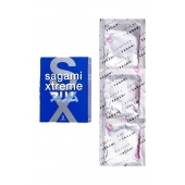 Розовые презервативы Sagami Xtreme FEEL FIT 3D - 3 шт. - Sagami - купить с доставкой в Энгельсе