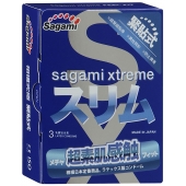Розовые презервативы Sagami Xtreme FEEL FIT 3D - 3 шт. - Sagami - купить с доставкой в Энгельсе