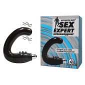 Чёрный массажёр простаты серии Sex Expert - Sex Expert - в Энгельсе купить с доставкой
