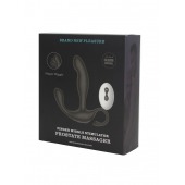 Черный вибромассажер простаты с эффектом фингеринга и пультом ДУ - Secwell - в Энгельсе купить с доставкой