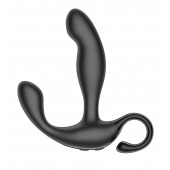 Черный вибромассажер простаты с эффектом фингеринга и пультом ДУ - Secwell - в Энгельсе купить с доставкой