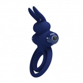 Синее эрекционное кольцо с вибростимуляцией клитора Powerful Ring - Baile - в Энгельсе купить с доставкой