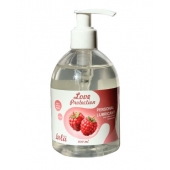 Лубрикант на водной основе Love Protection Raspberry с ароматом малины - 300 мл. - Lola Games - купить с доставкой в Энгельсе