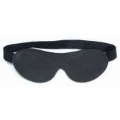 Коричневая кожаная маска на глаза на резинке - БДСМ Арсенал - купить с доставкой в Энгельсе