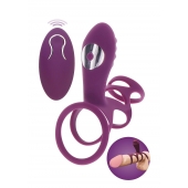 Фиолетовая эрекционная вибронасадка Halo Halo C-Ring Sleeve - Toy Joy - в Энгельсе купить с доставкой