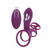 Фиолетовая эрекционная вибронасадка Halo Halo C-Ring Sleeve - Toy Joy - в Энгельсе купить с доставкой