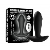 Черный массажер простаты с вибрацией, эффектом маятника и пультом ДУ - Secwell - в Энгельсе купить с доставкой