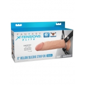 Полый страпон на ремнях 6’’ Hollow Silicone Strap-on - Pipedream - купить с доставкой в Энгельсе