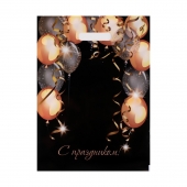 Пакет с вырубной ручкой и принтом в виде шариков (30х40 см) - Сима-Ленд - купить с доставкой в Энгельсе