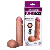 Фаллическая насадка для страпона UNICOCK 8  - 20 см. - LOVETOY (А-Полимер) - купить с доставкой в Энгельсе