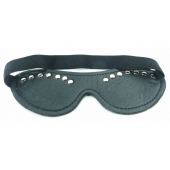 Черная маска с декором - БДСМ Арсенал - купить с доставкой в Энгельсе