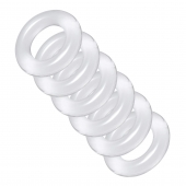 Комплект из 6 прозрачных эрекционных колец Ring Master Custom Ball Stretcher Kit - XR Brands - в Энгельсе купить с доставкой
