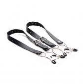 Ремни с зажимами для половых губ Spread Labia Spreader Straps with Clamps - XR Brands - купить с доставкой в Энгельсе