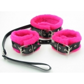 Набор с розовым мехом BDSM Light - БДСМ Арсенал - купить с доставкой в Энгельсе