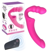 Розовый безремневой страпон Straples Strap-On Dildo - Erokay - купить с доставкой в Энгельсе