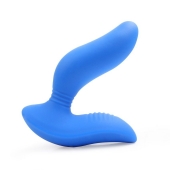 Синий вибромассажер простаты 3,5’’ Curve P-spot Massager - 12 см. - Erokay - в Энгельсе купить с доставкой