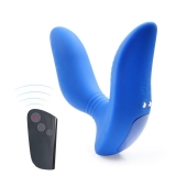 Синий вибромассажер простаты 3,5’’ Remote Control Curve P-spot Massager - 12 см. - Erokay - в Энгельсе купить с доставкой