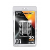 Прозрачная насадка с шипами STAY HARD COCK SLEEVE 01 CLEAR - Blush Novelties - в Энгельсе купить с доставкой