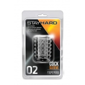 Прозрачная насадка на пенис с шишечками STAY HARD COCK SLEEVE 02 CLEAR - Blush Novelties - в Энгельсе купить с доставкой