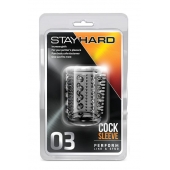 Прозрачная насадка с шипами и шишечками STAY HARD COCK SLEEVE 03 CLEAR - Blush Novelties - в Энгельсе купить с доставкой