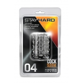 Прозрачная насадка с бороздками STAY HARD COCK SLEEVE 04 CLEAR - Blush Novelties - в Энгельсе купить с доставкой