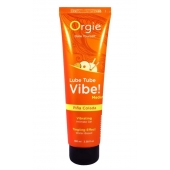 Гель с эффектом вибрации Lube Tube Vibe Medium Pina Colada - 100 мл. - ORGIE - купить с доставкой в Энгельсе