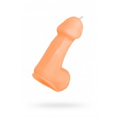 Оранжевая свеча в форме пениса - 47 гр. - Pecado - купить с доставкой в Энгельсе