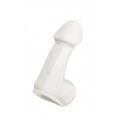Белая свеча в форме пениса - 47 гр. - Pecado - купить с доставкой в Энгельсе