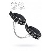 Черные оковы из одного ремешка с люверсами - Pecado - купить с доставкой в Энгельсе
