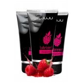 Набор из 3 съедобных лубрикантов JUJU со вкусом малины - JuJu - купить с доставкой в Энгельсе