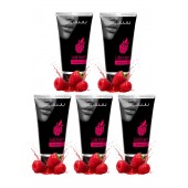 Набор из 5 съедобных лубрикантов JUJU со вкусом малины - JuJu - купить с доставкой в Энгельсе