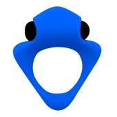 Синее эрекционное кольцо Wooomy Tribeс с вибрацией - Adrien Lastic - в Энгельсе купить с доставкой