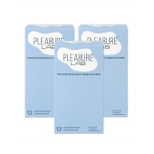 Набор из 3 упаковок ультратонких презервативов Pleasure Lab (по 12 шт.) - Pleasure Lab - купить с доставкой в Энгельсе