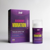 Стимулирующий гель с эффектом вибрации Blackberry Vibration - 15 мл. - INTT - купить с доставкой в Энгельсе